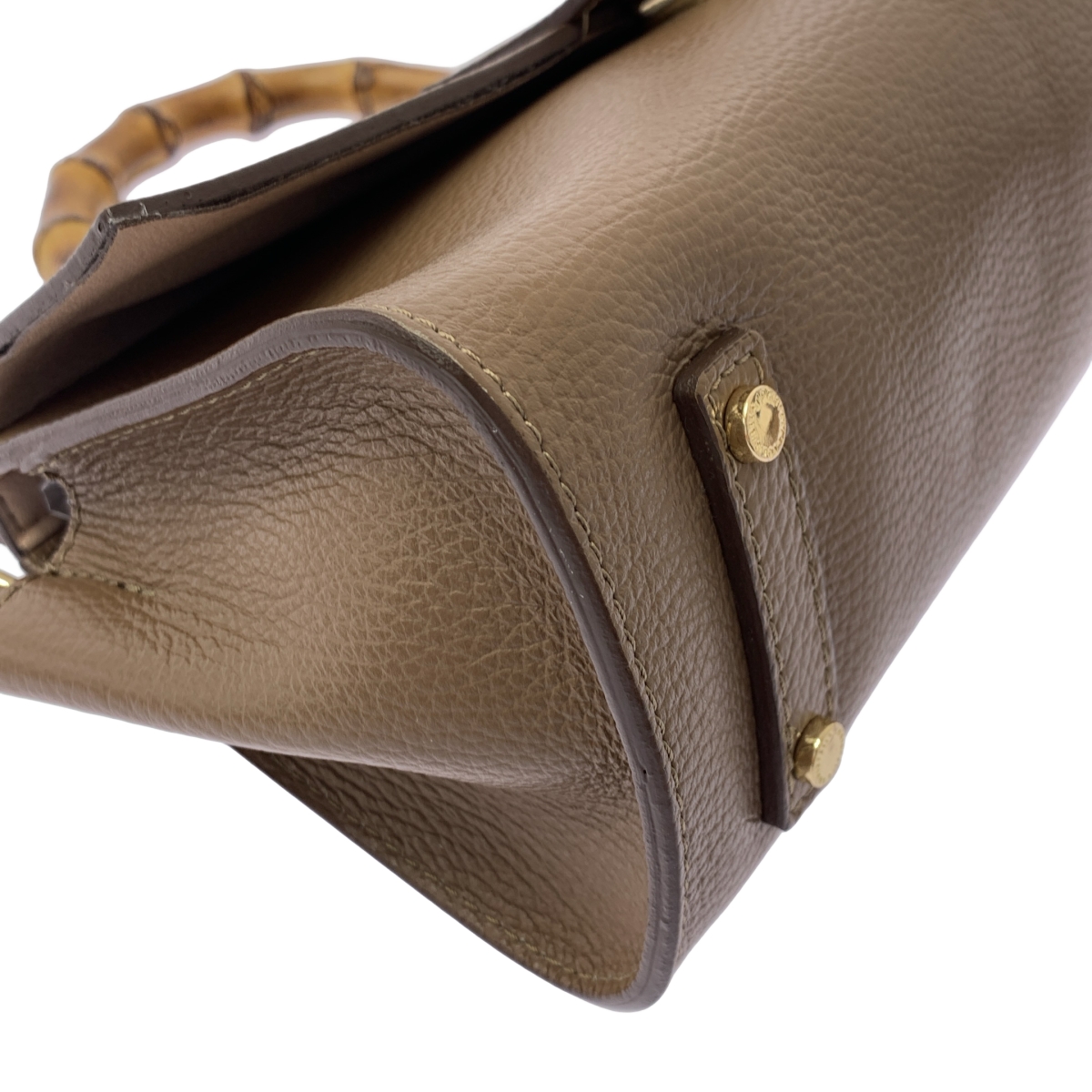 その他 2way ショルダーストラップ レザー フラップ バンブーハンドル バッグ