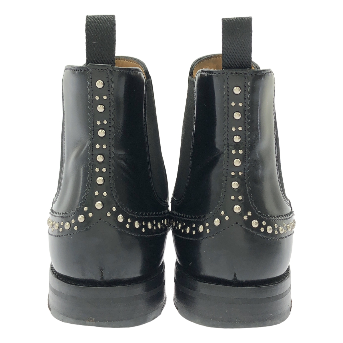 Church's / チャーチ KETSBY MET / レザー スタッズ ポリッシュドバインダー チェルシーブーツ  革靴