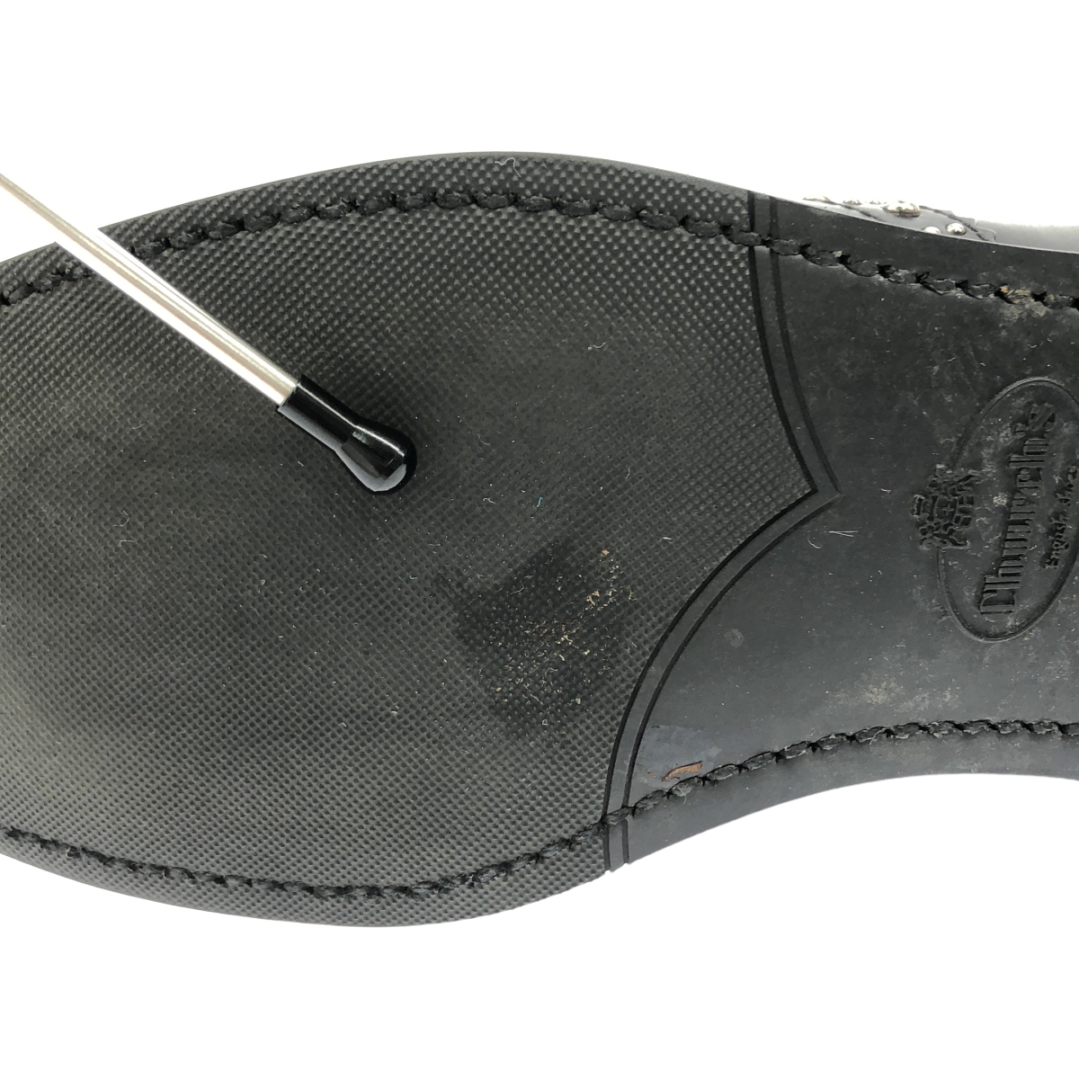 Church's / チャーチ KETSBY MET / レザー スタッズ ポリッシュドバインダー チェルシーブーツ  革靴