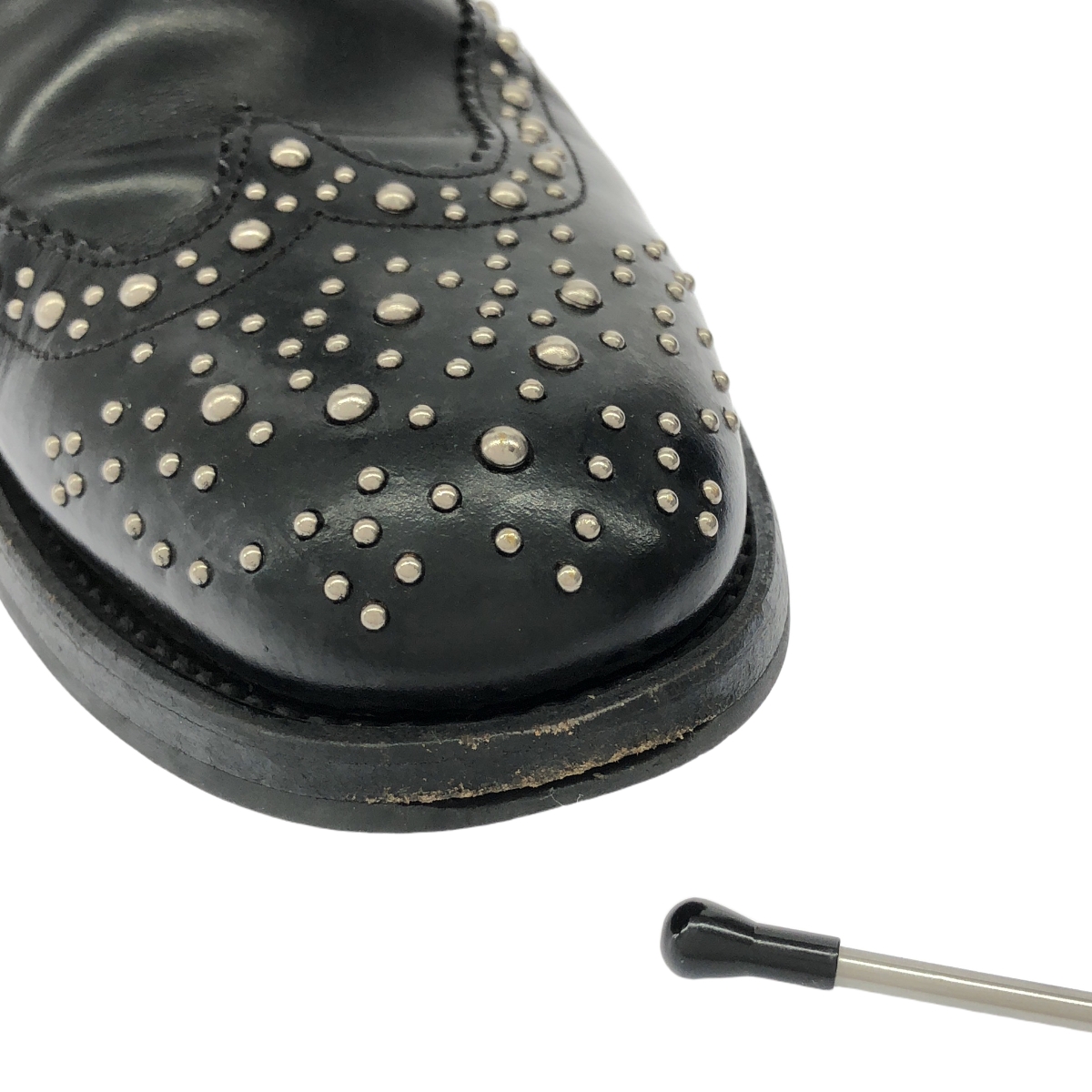 Church's / チャーチ KETSBY MET / レザー スタッズ ポリッシュドバインダー チェルシーブーツ  革靴