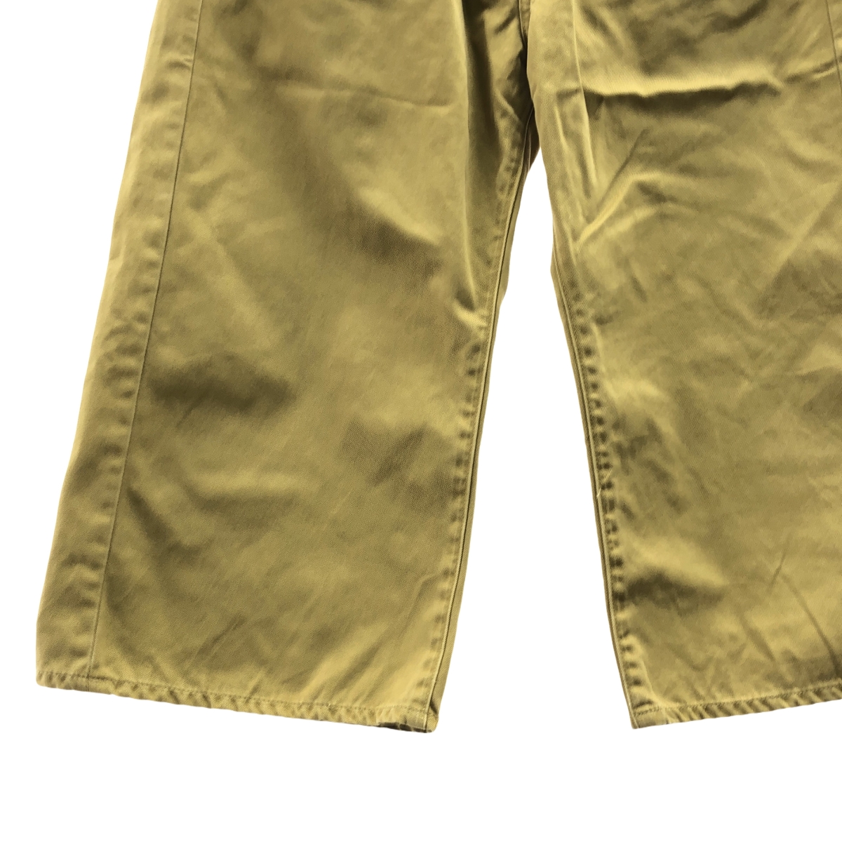 KAPITAL / キャピタル バックギャザー コットン ワイド チノ パンツ