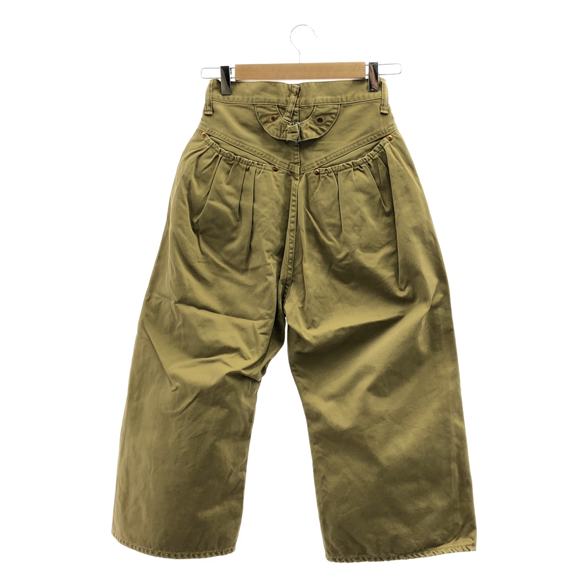 KAPITAL / キャピタル バックギャザー コットン ワイド チノ パンツ