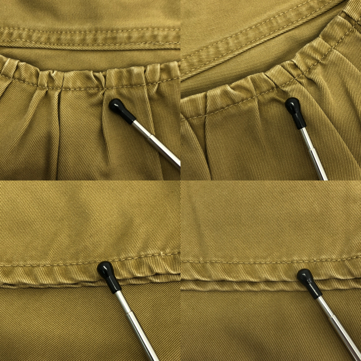 KAPITAL / キャピタル バックギャザー コットン ワイド チノ パンツ