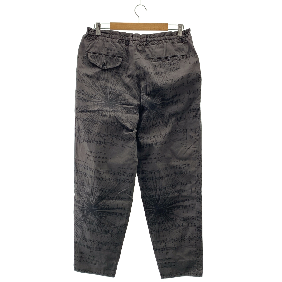 COMME des GARCONS HOMME DEUX / コムデギャルソンオムドゥ 染め加工 総柄 ドローストリング スラックス パンツ