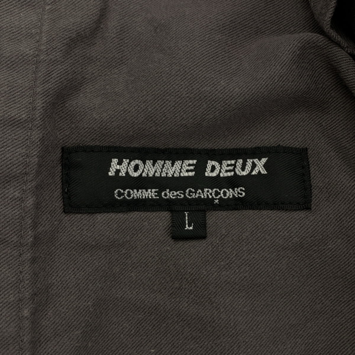 COMME des GARCONS HOMME DEUX / コムデギャルソンオムドゥ 染め加工 総柄 ドローストリング スラックス パンツ
