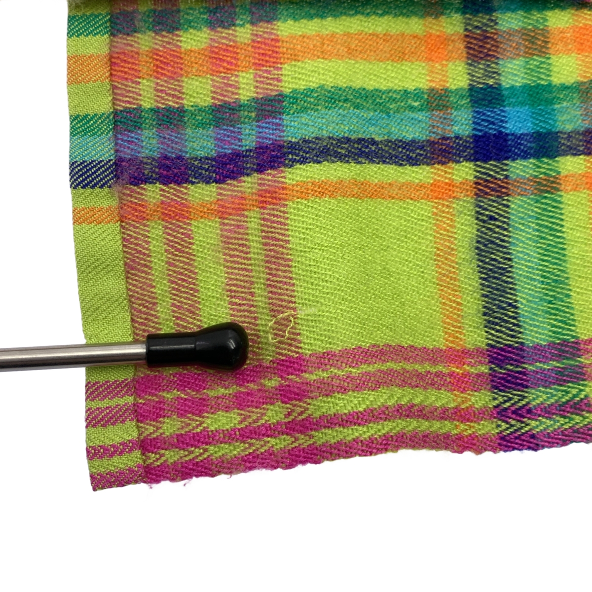 denis colomb / デニスコロン カシミヤ シルク チェック 大判ストール ショール