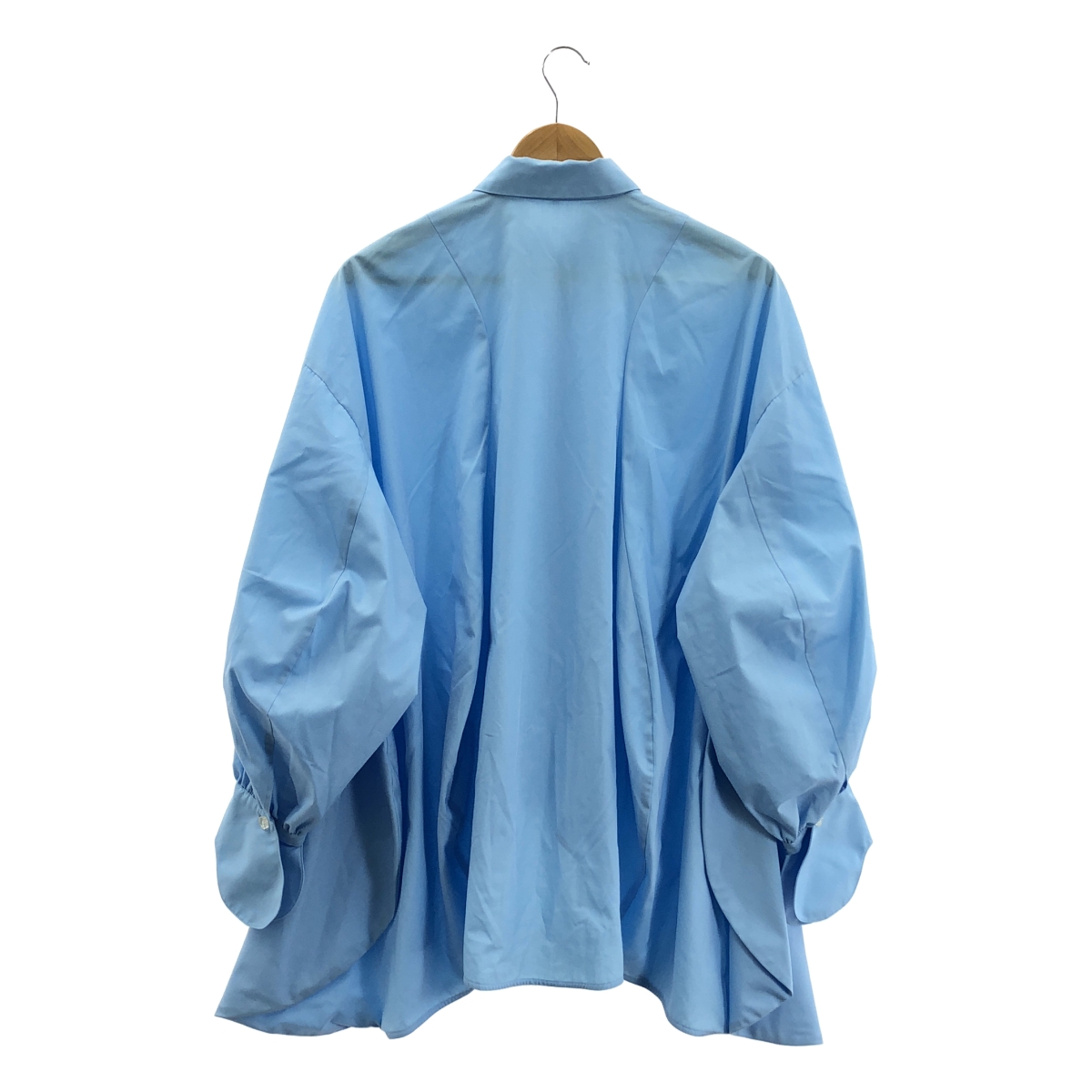 ENFOLD / エンフォルド BALLON HEM SHIRT コットン混 バルーン シャツ