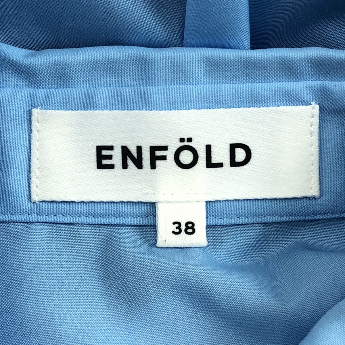 ENFOLD / エンフォルド BALLON HEM SHIRT コットン混 バルーン シャツ