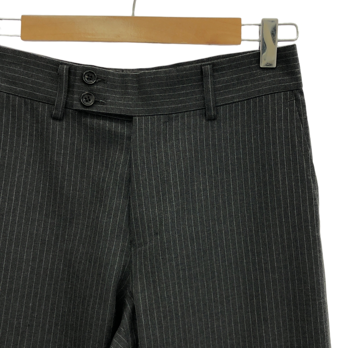 tricot COMME des GARCONS / トリココムデギャルソン ウール ストライプ ワイド ブーツカット フレアパンツ