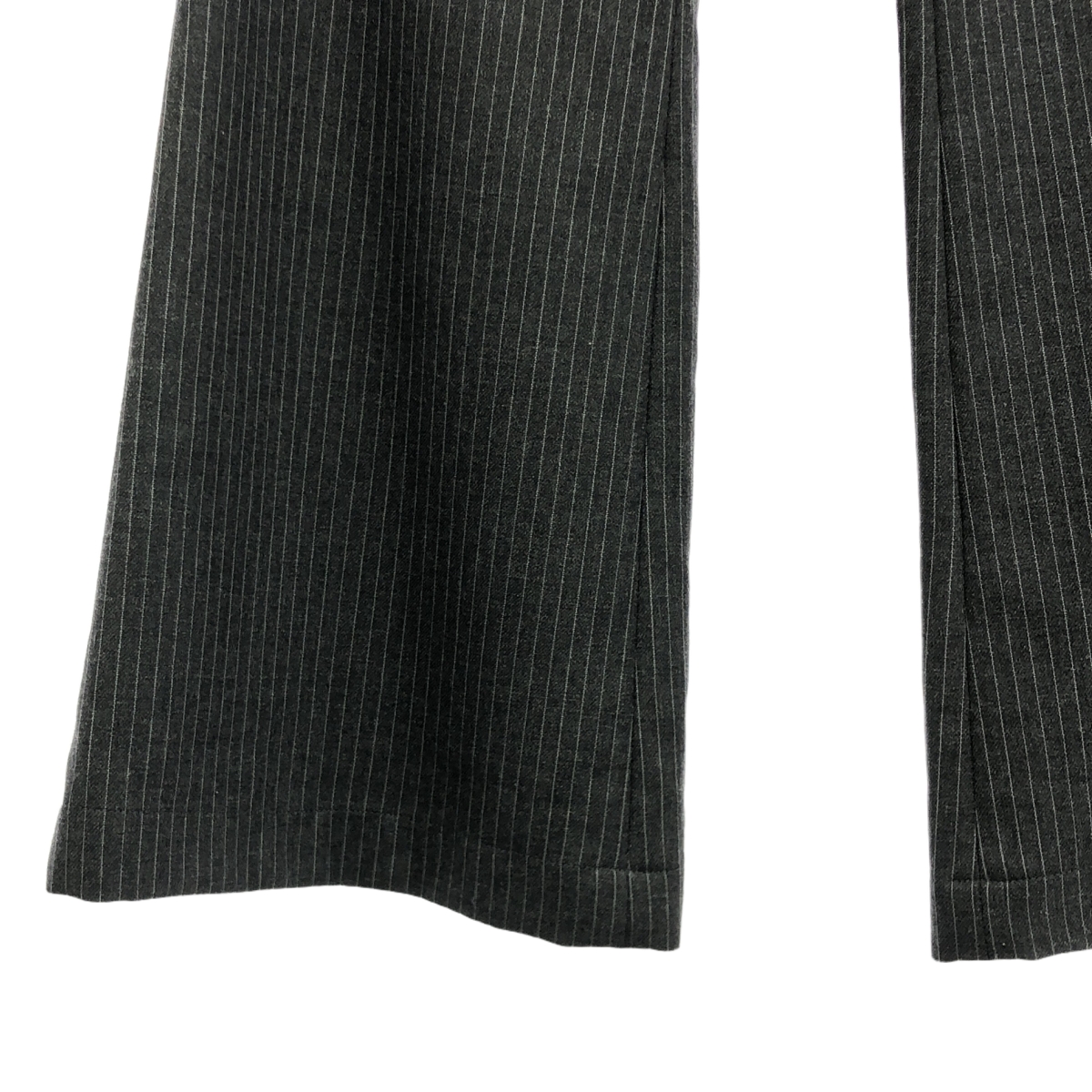 tricot COMME des GARCONS / トリココムデギャルソン ウール ストライプ ワイド ブーツカット フレアパンツ