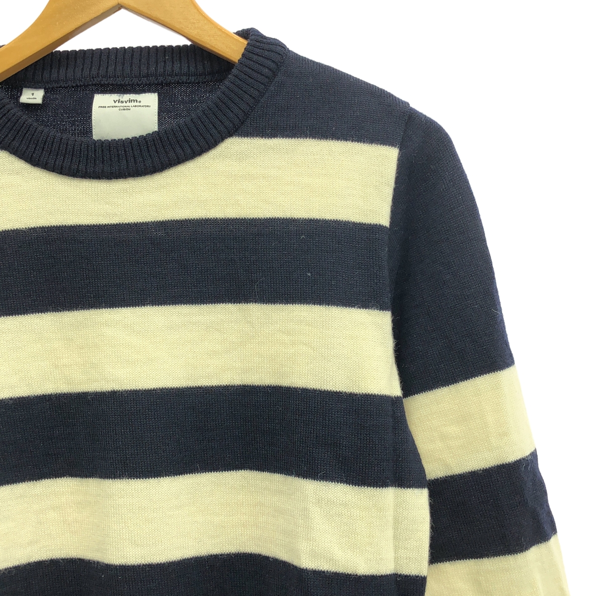 visvim / ビズビム CREW NECK SWEATER FR BORDER ボーダー ウール ニット