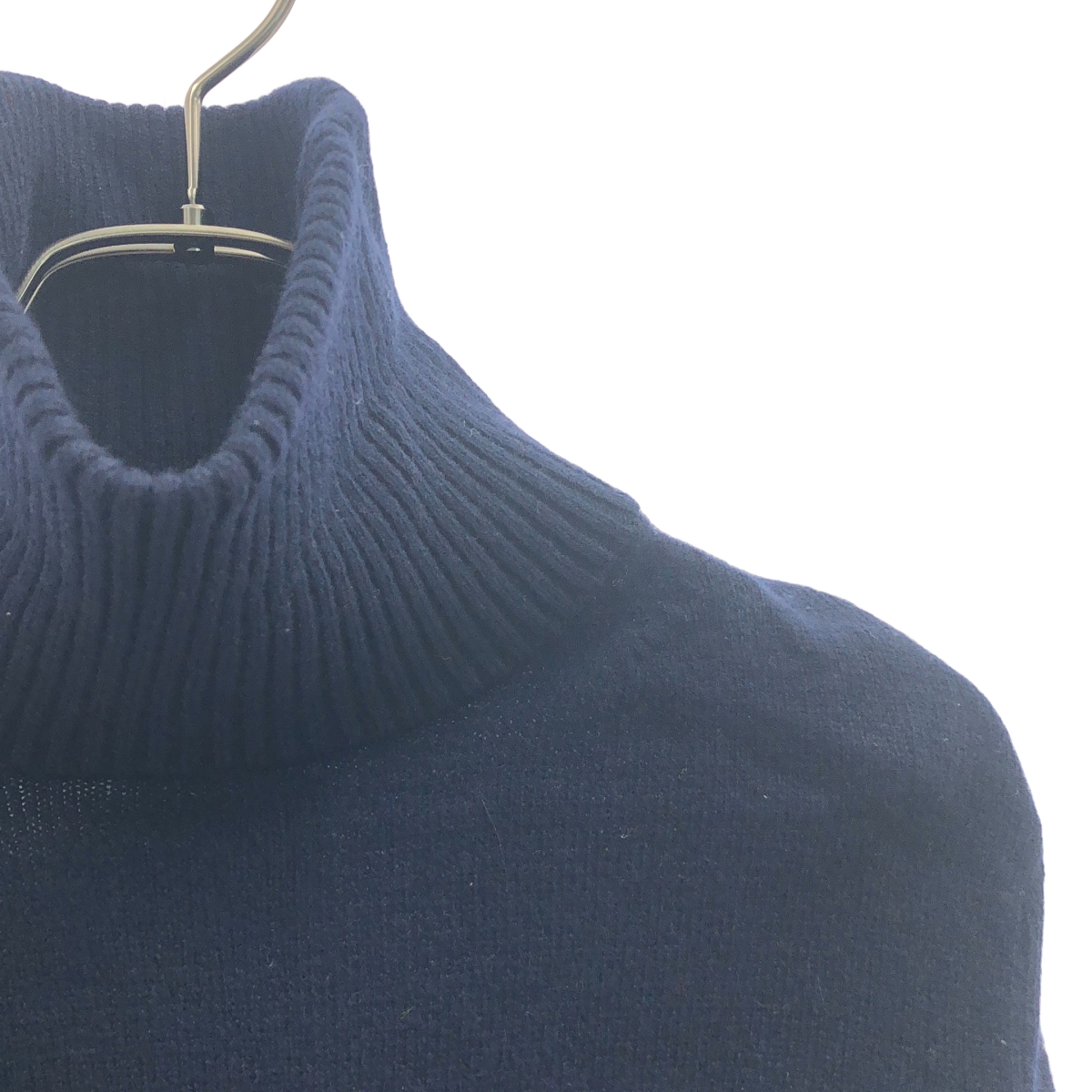 sacai / サカイ 異素材切替 バックプリーツ タートルネックニット