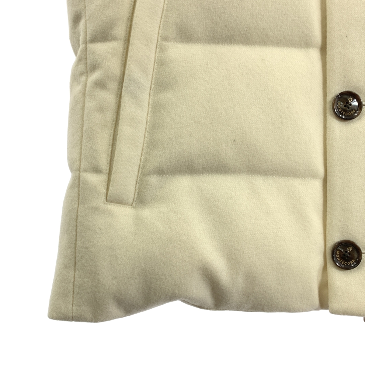 montecore / モンテコーレ ウール ナイロン ダブルジップ ダウン ベスト