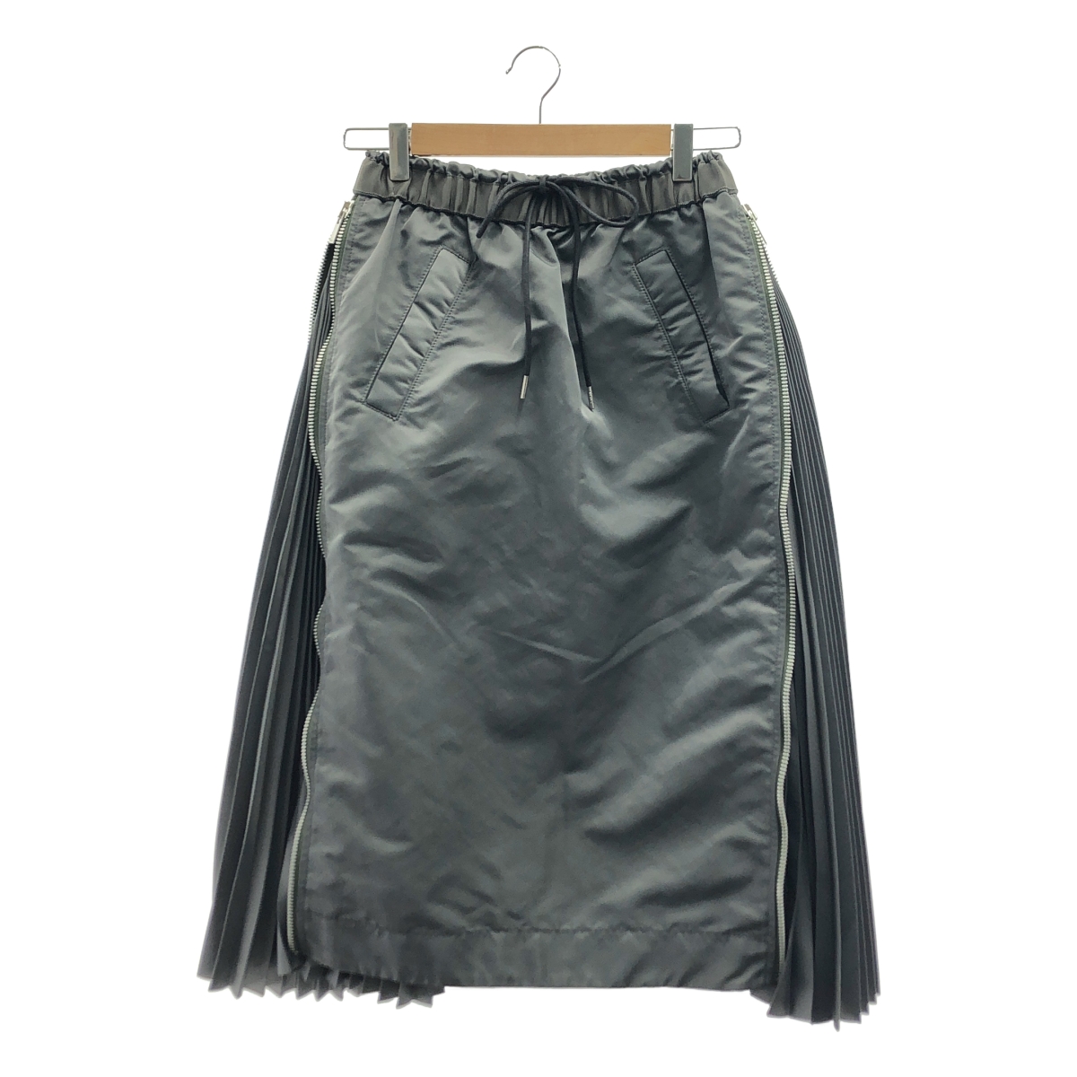 sacai / サカイ Nylon Twill MA-1 ナイロン ツイル プリーツ ロング スカート