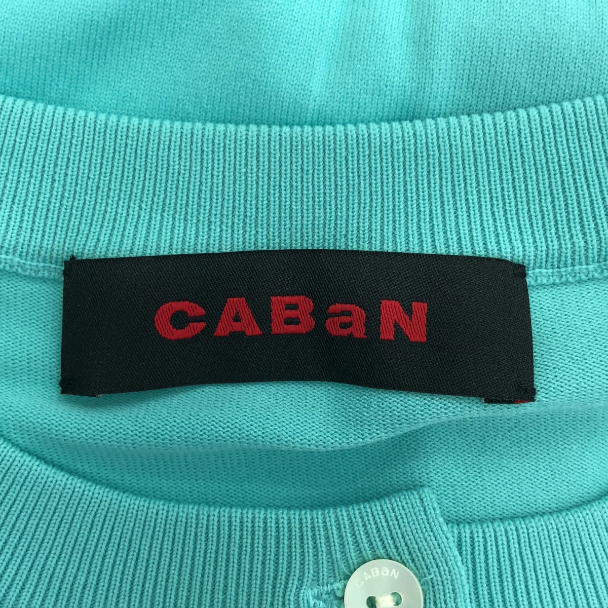 CABaN / キャバン ファインポリエステル ハーフスリーブ ポケット カーディガン