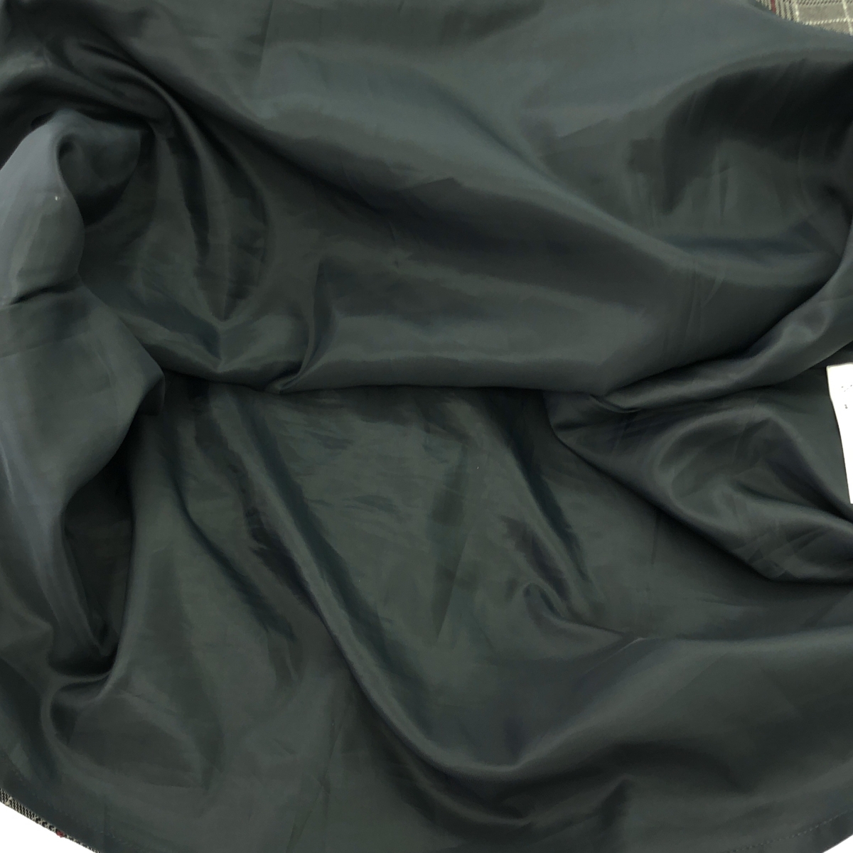 その他 Check Wrap Like Midi Skirt / ダブルアジャスター サイドジップ ロングスカート / 裏地付き
