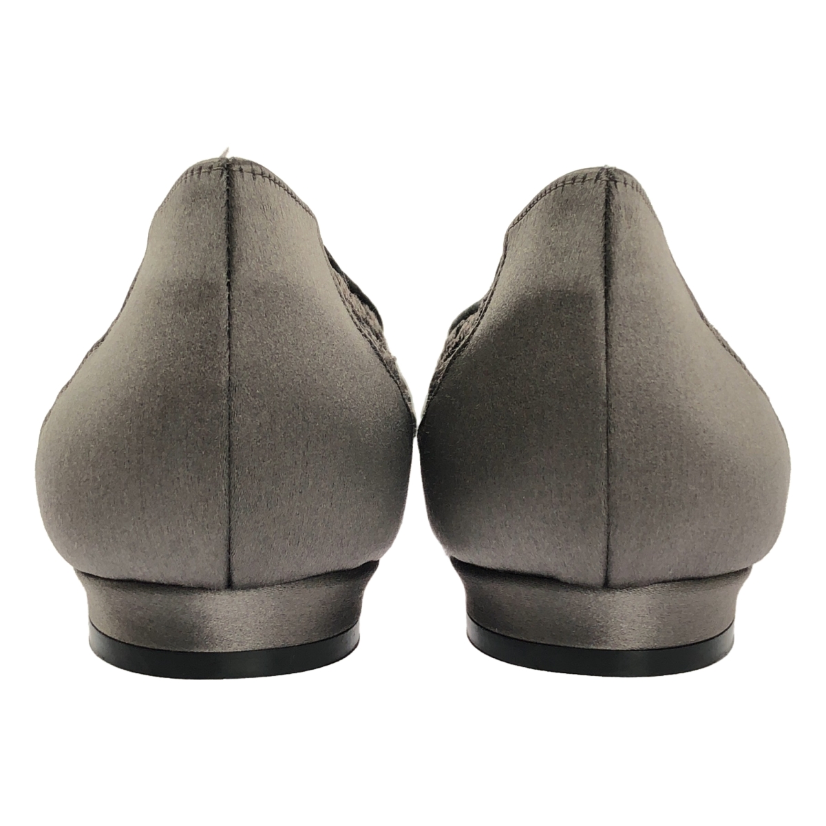 MANOLO BLAHNIK / マノロブラニク HANGISI FLAT ハンギシ フラット レース ビジュー装飾 パンプス