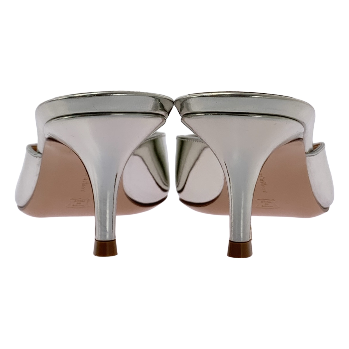 Gianvito Rossi / ジャンヴィトロッシ JAIPUR MULE / ジャイプール ミュール パテントレザー メタリック フラット ヒール サンダル