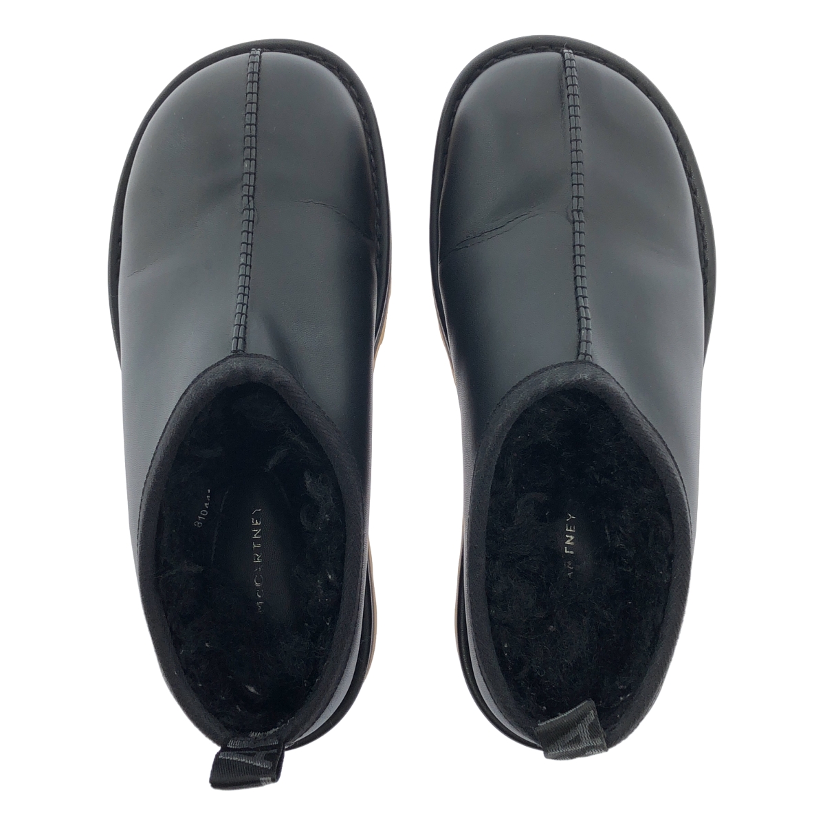 STELLA McCARTNEY / ステラマッカートニー スニークエリス ストライプ プラットフォーム スリッパ