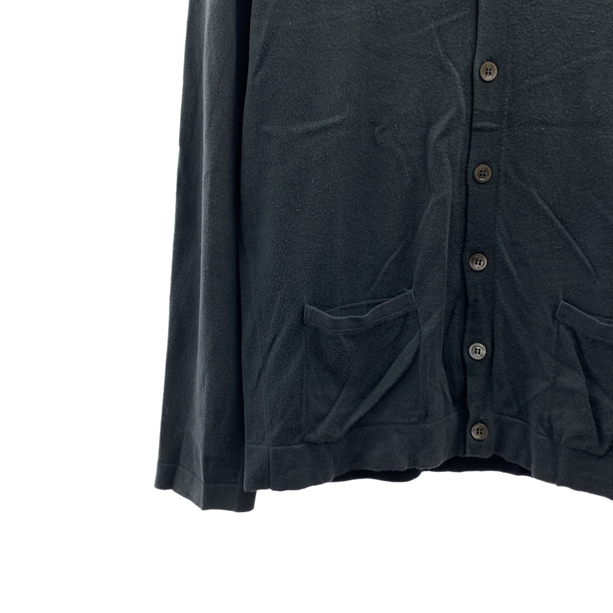 MARGARET HOWELL / マーガレットハウエル × JOHN SMEDLEY / ジョンスメドレー別注 コットン ハイゲージ Vネック ニットカーディガン