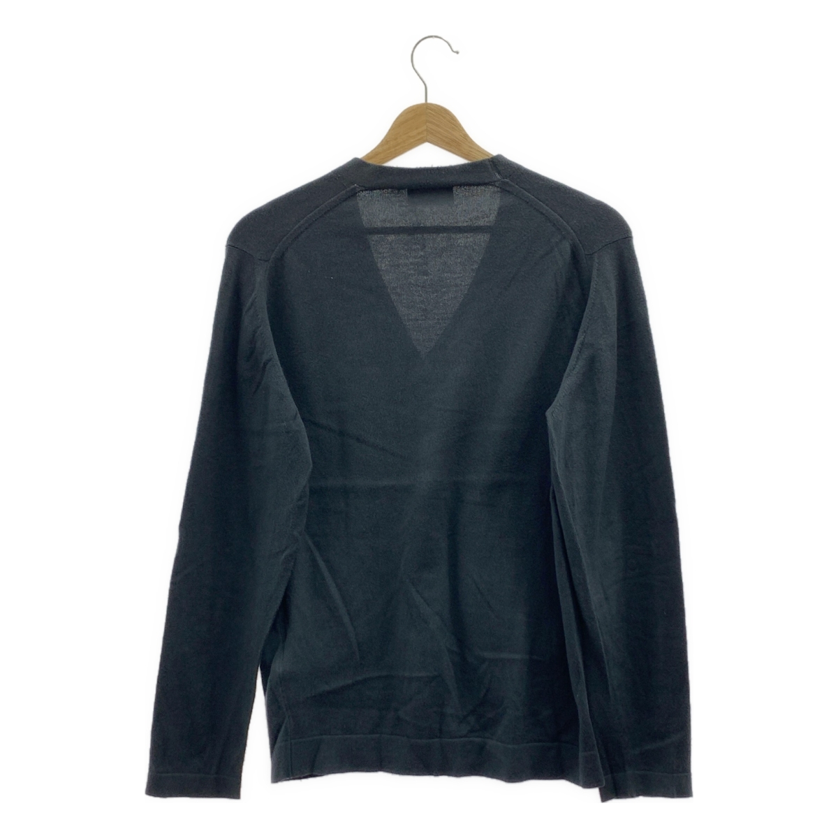 MARGARET HOWELL / マーガレットハウエル × JOHN SMEDLEY / ジョンスメドレー別注 コットン ハイゲージ Vネック ニットカーディガン