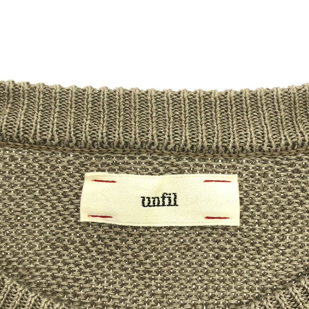 unfil / アンフィル french linen honeycomb-knit vest リネン ニット ベスト