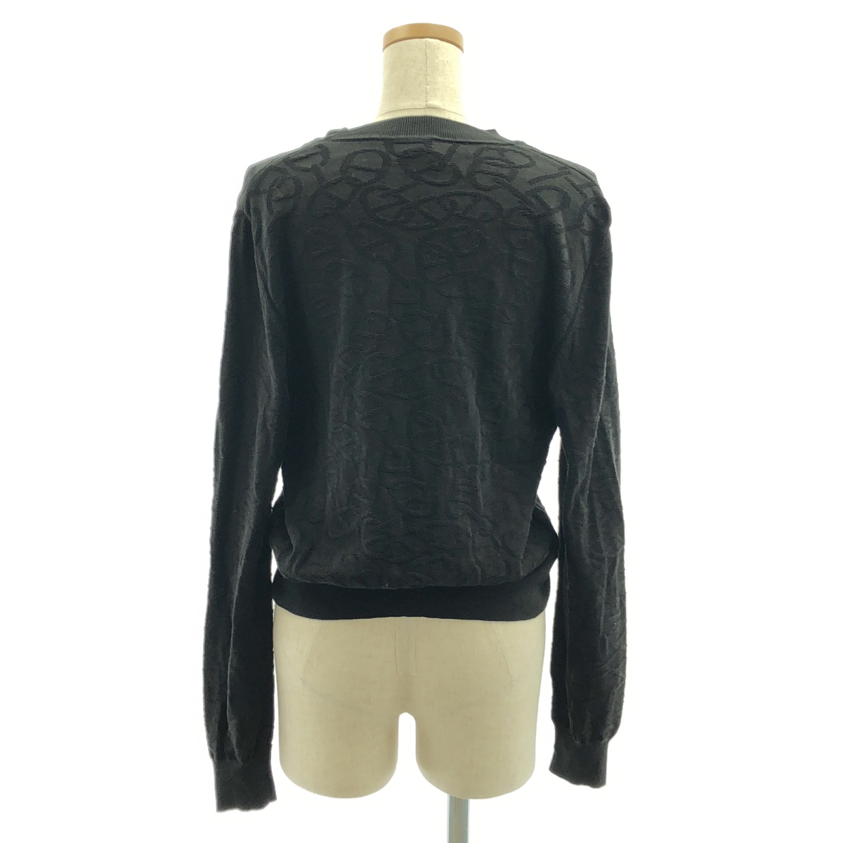 HERMES / エルメス Naoussa / ナウサ シルク シェーヌダンクル ジャガード ニット カーディガン