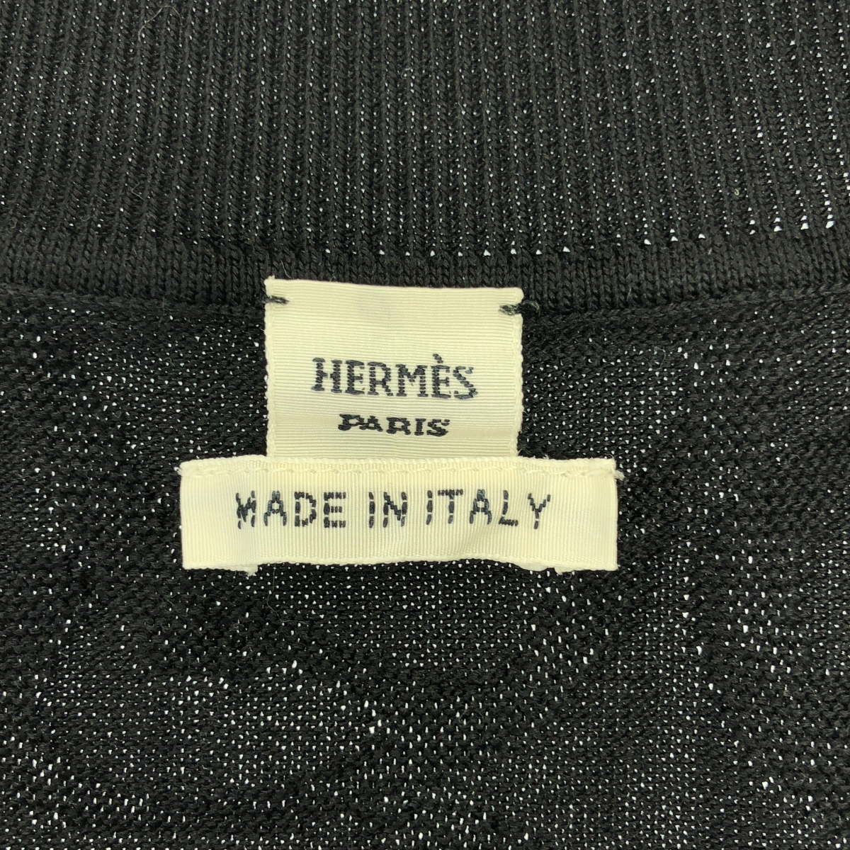 HERMES / エルメス Naoussa / ナウサ シルク シェーヌダンクル ジャガード ニット カーディガン