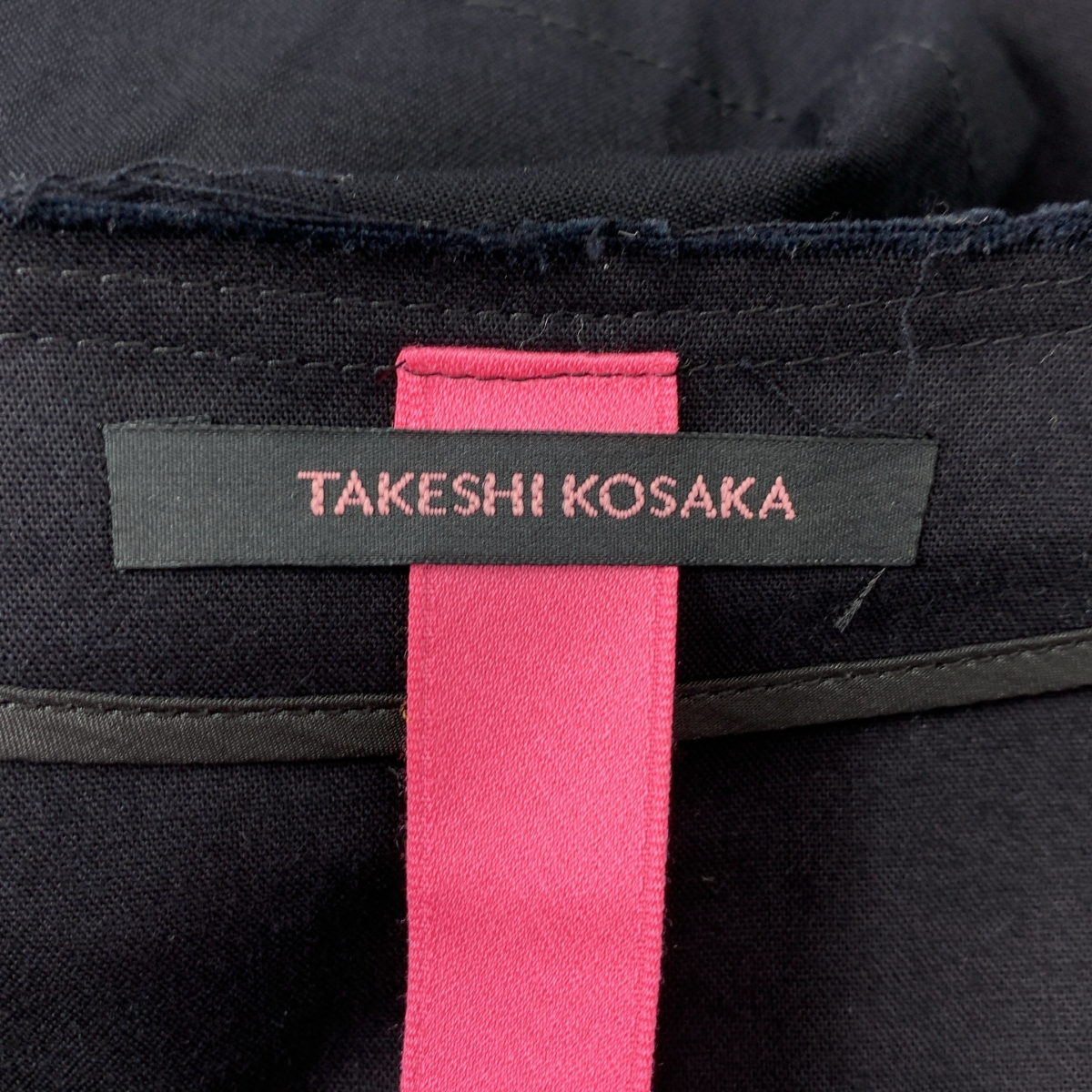 TAKESHI KOSAKA by Y's Pink Label / タケシコウサカバイワイズピンクレーベル コットン アシンメトリー プルオーバー ワンピース