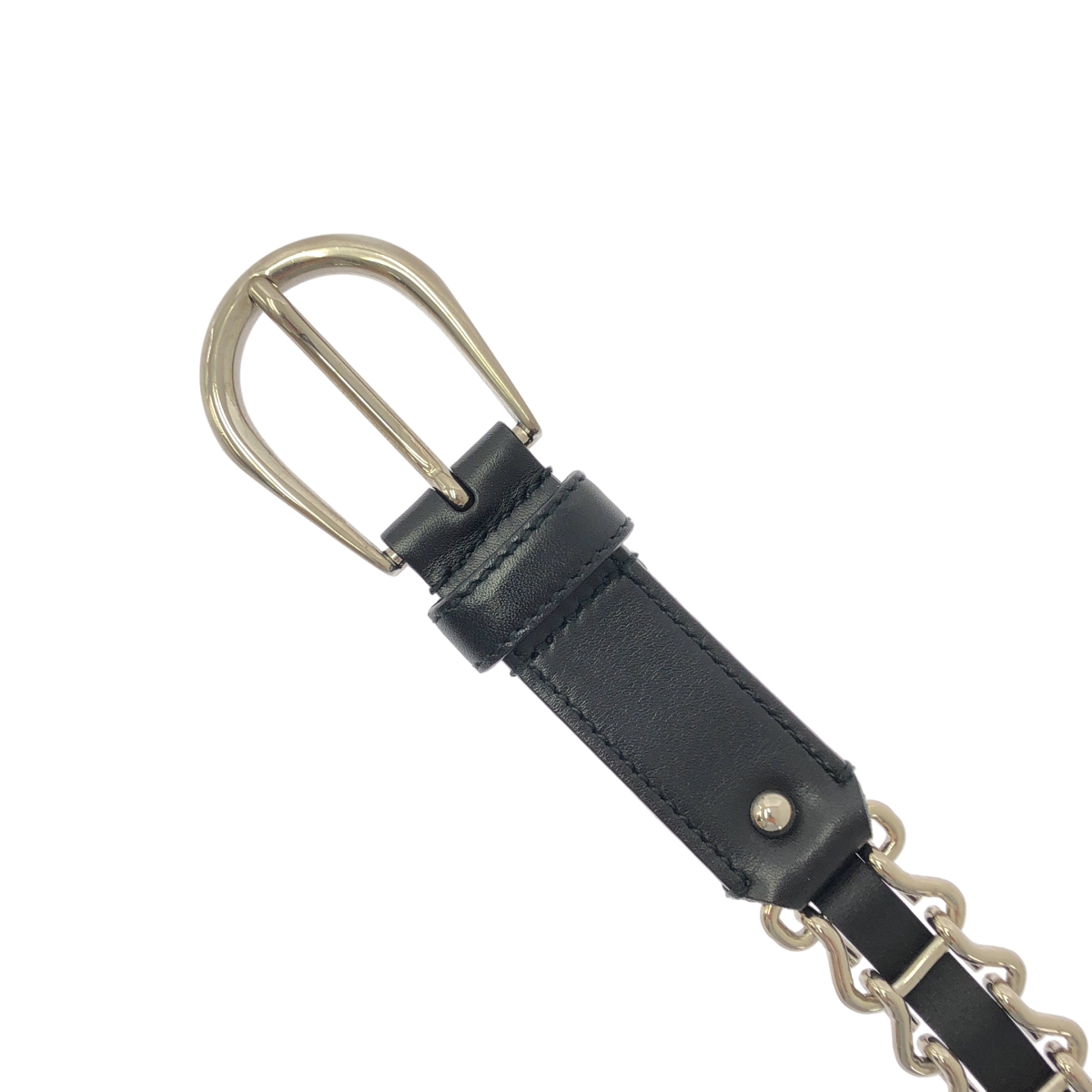 miu miu / ミュウミュウ レザー チェーン ベルト