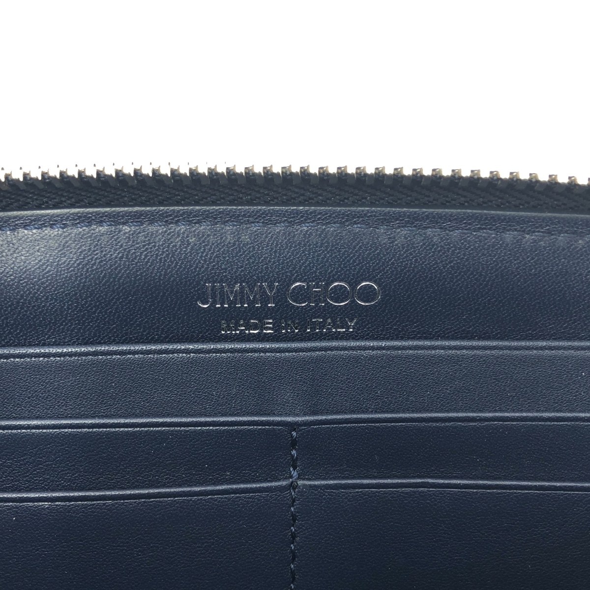 JIMMY CHOO / ジミーチュウ ロックスタッズ ラウンドジップ ロングウォレット / 財布