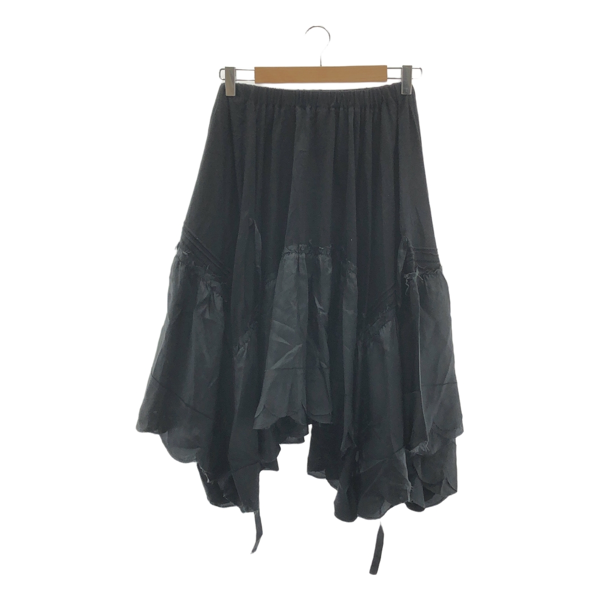 tricot COMME des GARCONS / トリココムデギャルソン 異素材 切替 変形 アシンメトリー ボリューム スカート