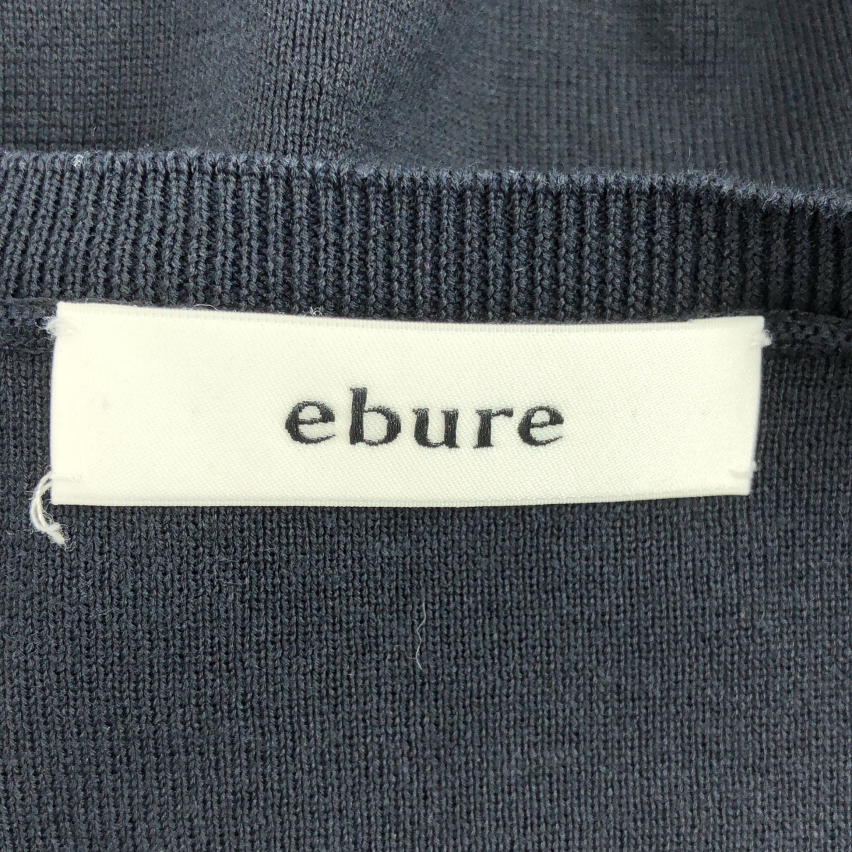 ebure / エブール コットン シルク ニットTシャツ