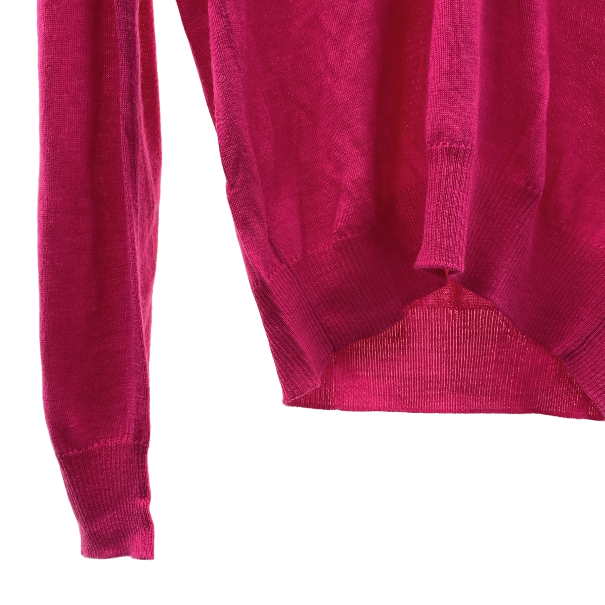 Drawer / ドゥロワー 18G カシミヤ シルク Vネック ニット