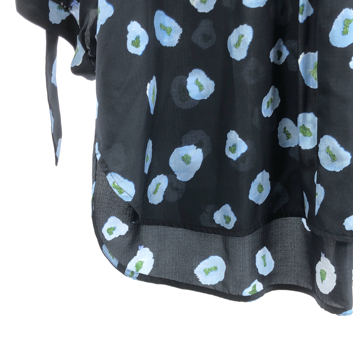 Christian Wijnants / クリスチャンワイナンツ land of tomorrow / silk 100％ / シルク 総柄 ギャザー シャツ ブラウス