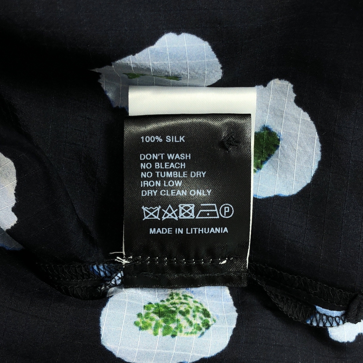 Christian Wijnants / クリスチャンワイナンツ land of tomorrow / silk 100％ / シルク 総柄 ギャザー シャツ ブラウス