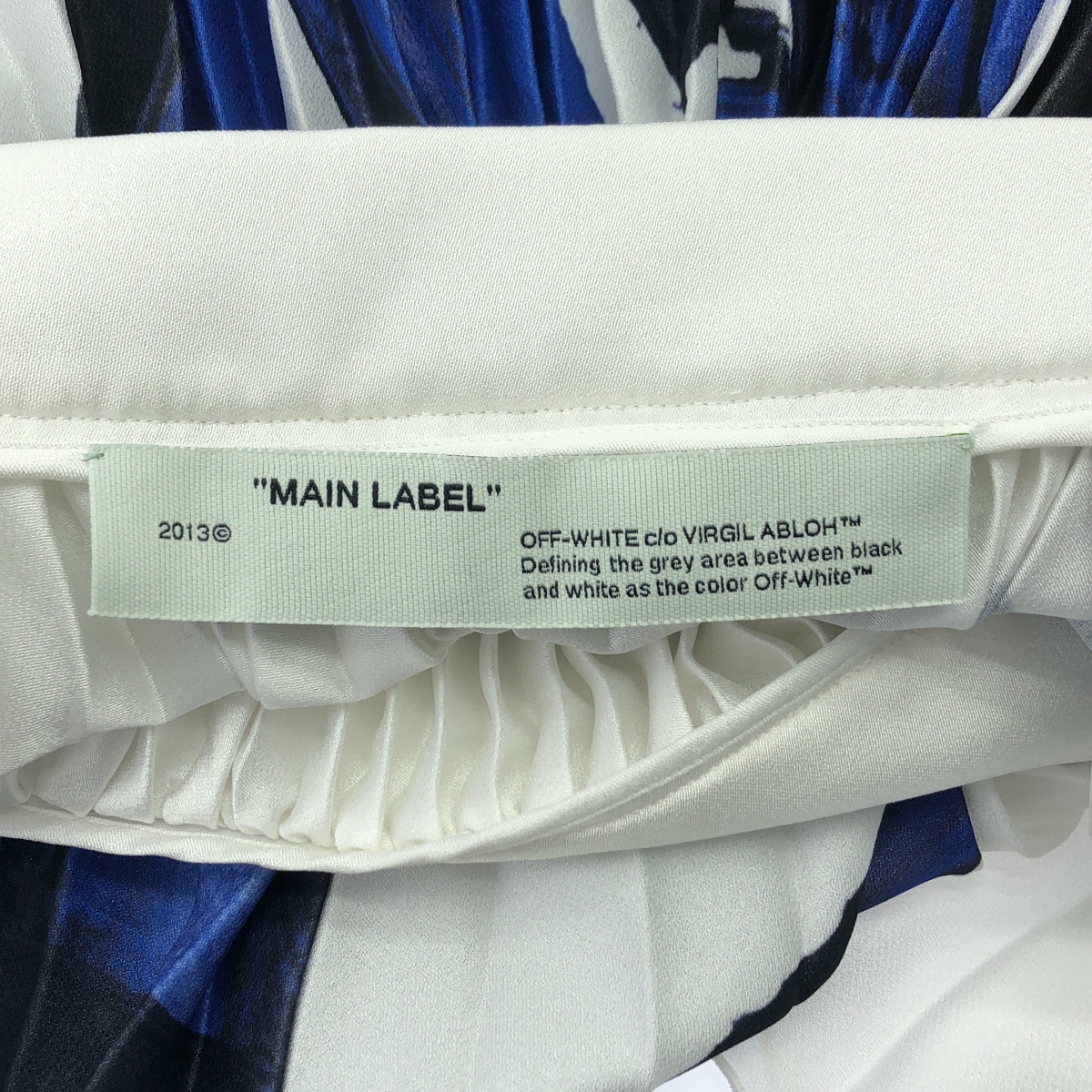 Off-White / オフホワイト Brush Stroke Pleated Skirt ブラッシュ ストローク プリーツ スカート