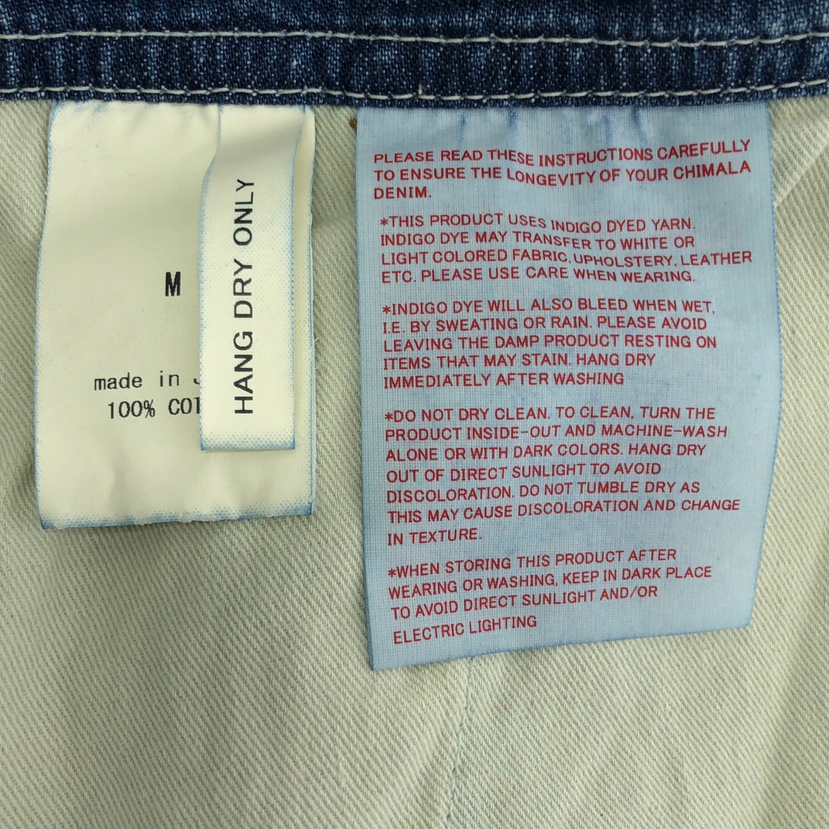 chimala / チマラ ペンキ・ヴィンテージ加工 デニム オーバーオール / ユニセックス