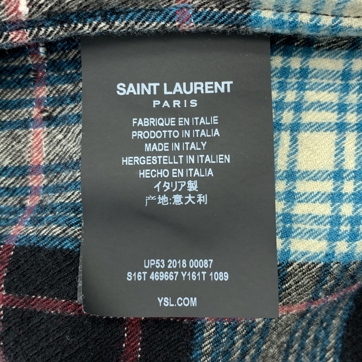 SAINT LAURENT / サンローラン チェック オーバーシルエット シャツ