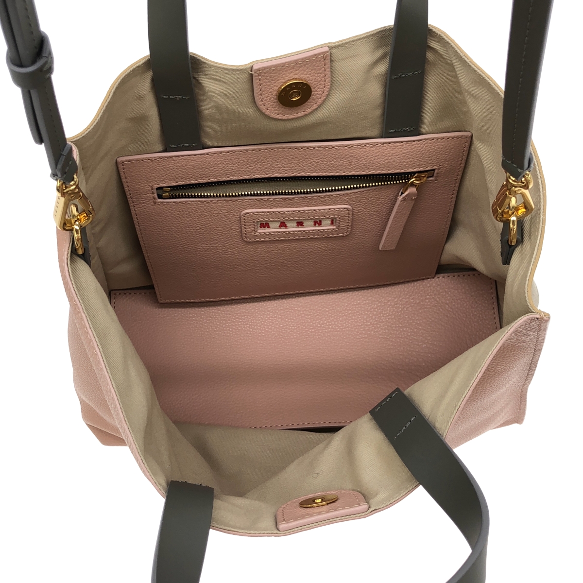 MARNI / マルニ MENDING MUSEO SOFT メンディングロゴ ミュゼオ ソフトレザー トートバッグ