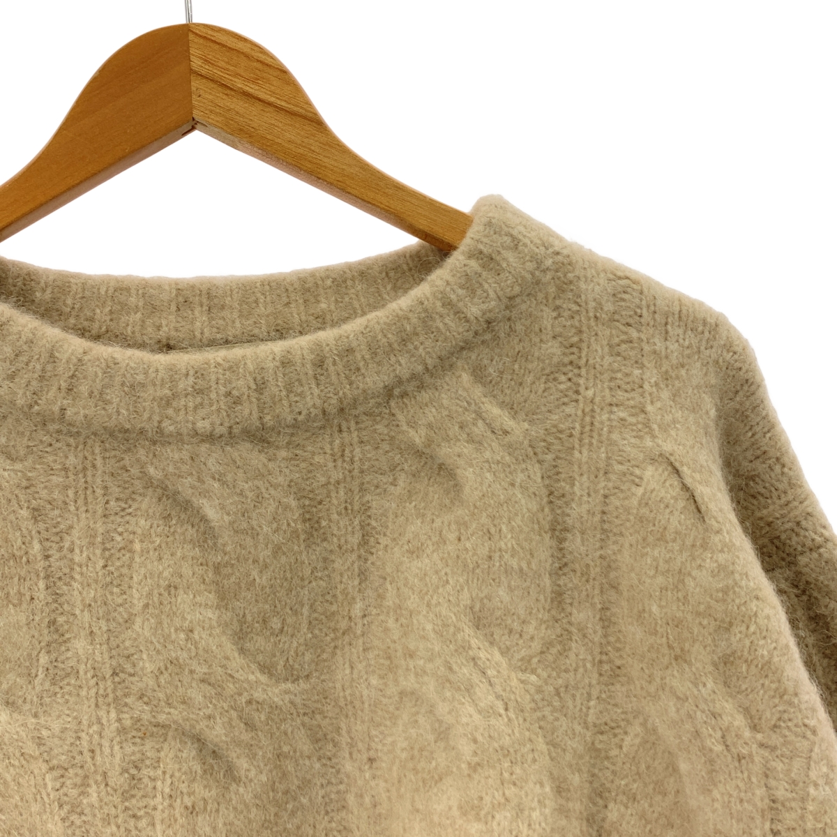 Plage / プラージュ アルパカ コン ケーブル ショートプルオーバー