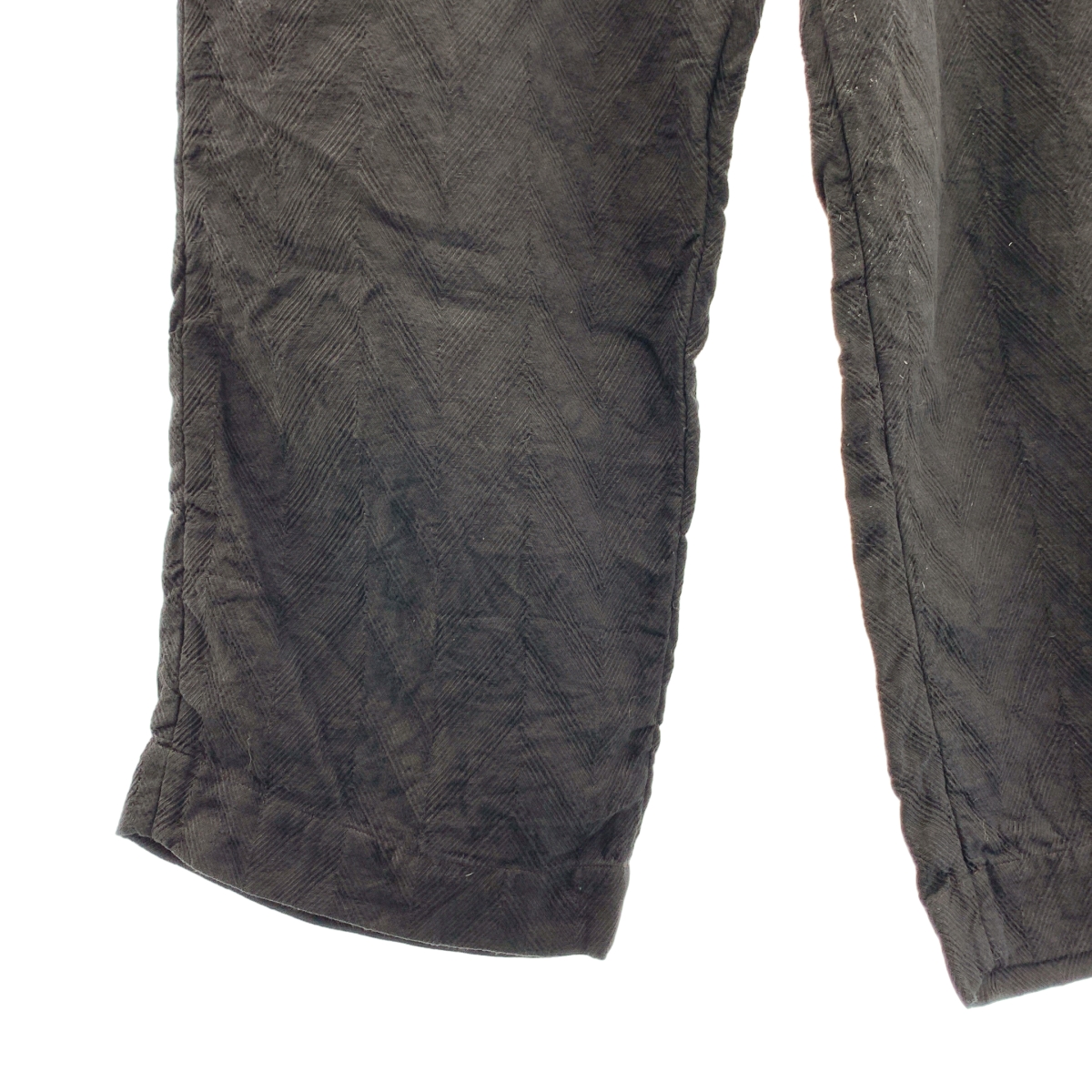 JOHN ALEXANDER SKELTON / ジョンアレキサンダースケルトン jacquard belted trousers / ジャガード ベルテッド トラウザーズ ワイドパンツ