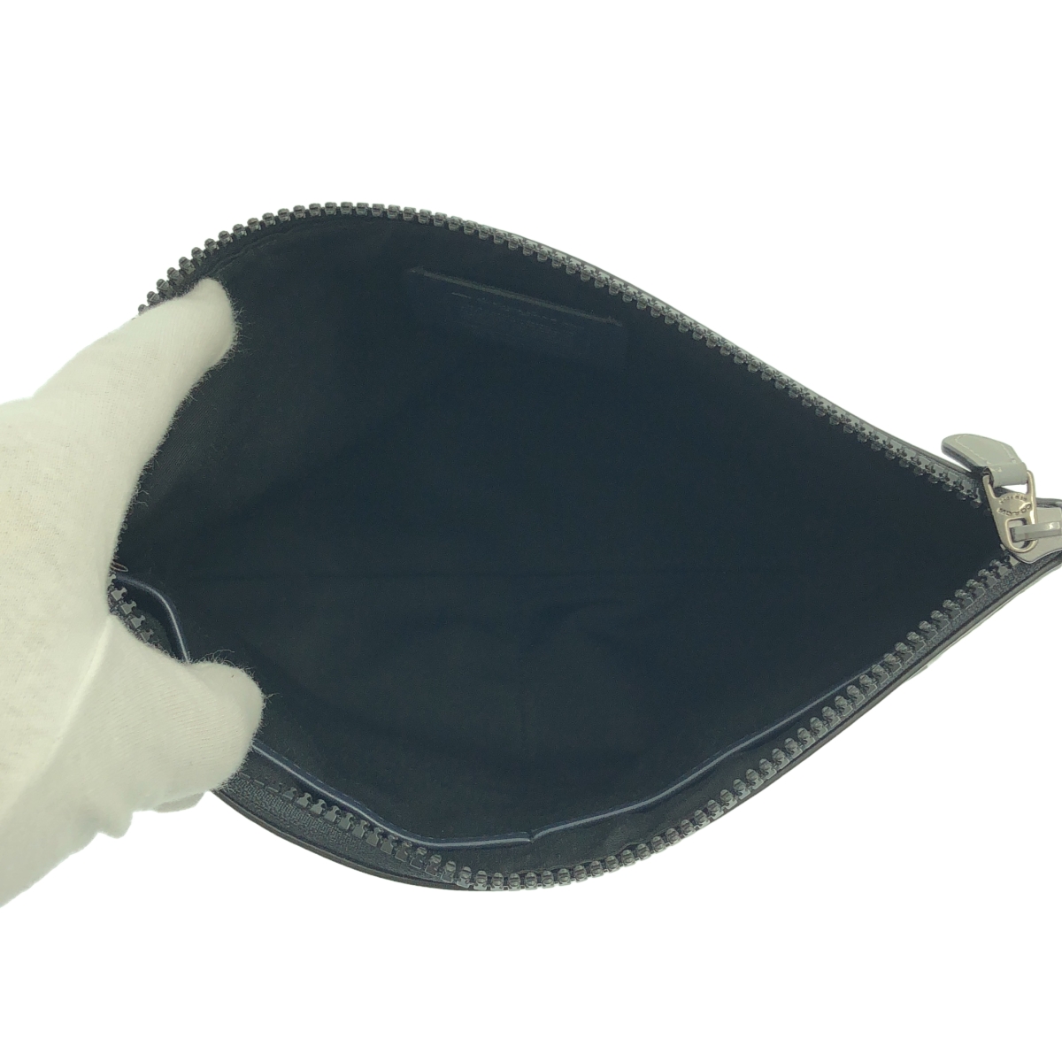 COACH / コーチ レザー ロゴ クラッチバッグ