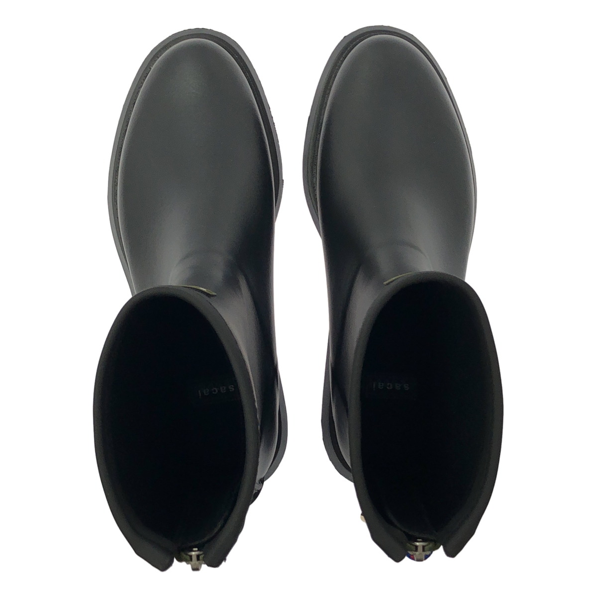 sacai / サカイ Rubber Boots / ロゴ バックジップ ラバー レインブーツ
