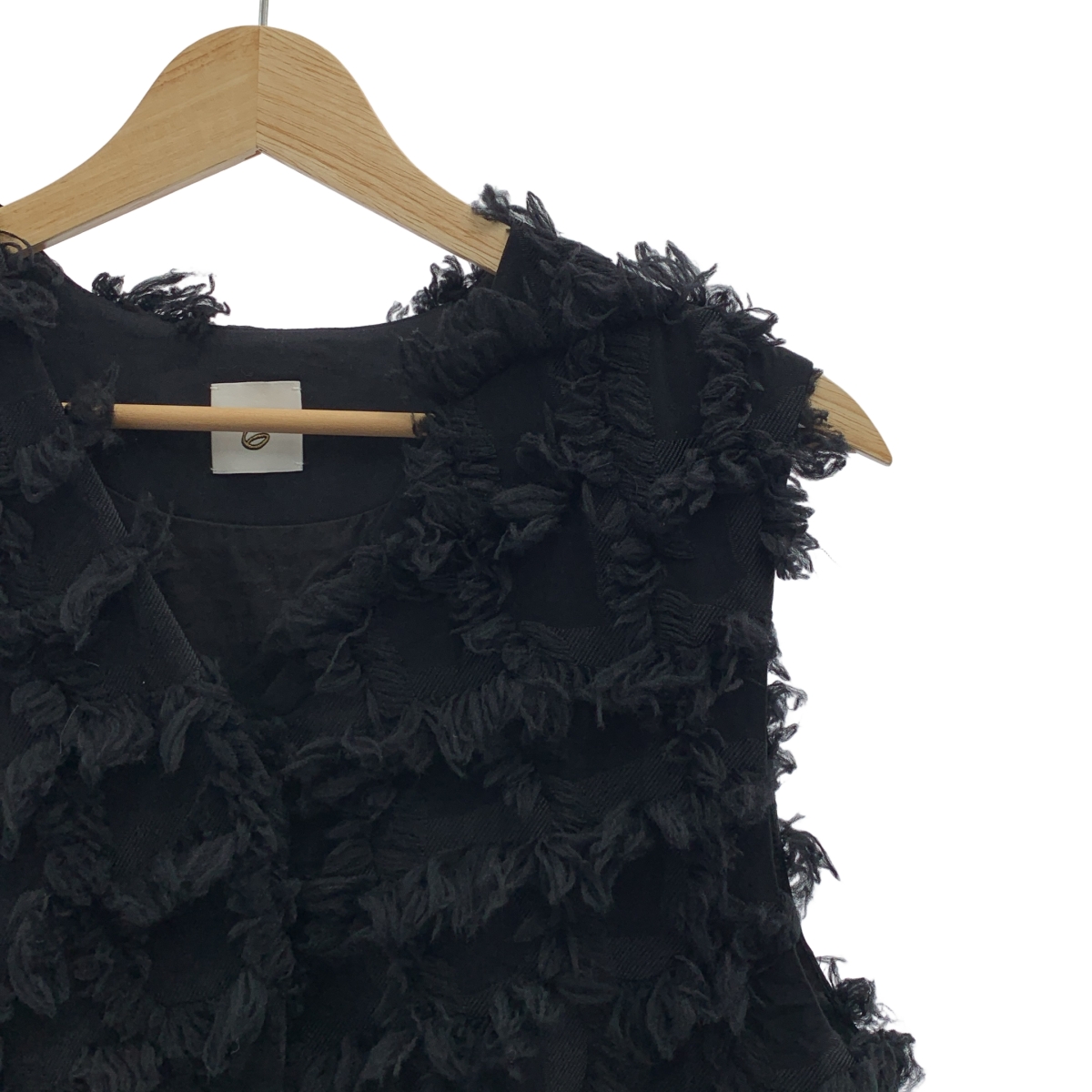 6(ROKU) BEAUTY&YOUTH / ロクビューティーアンドユース フリンジ ジャガード ベスト