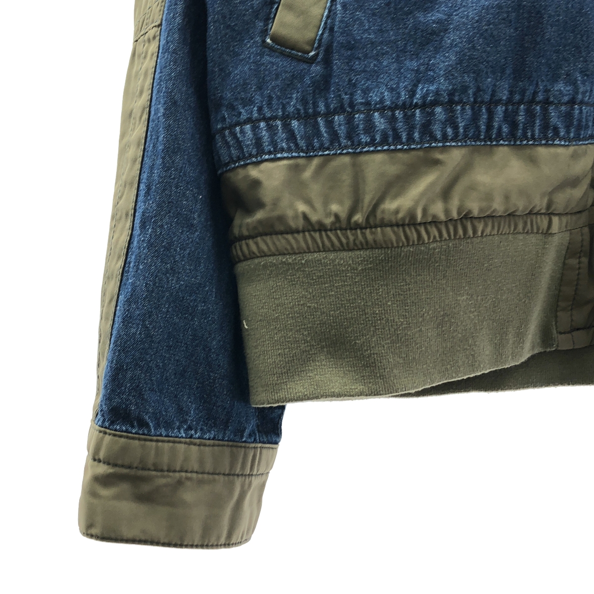 AVIREX / アヴィレックス デニム ナイロン 切替 カスタム Gジャケット