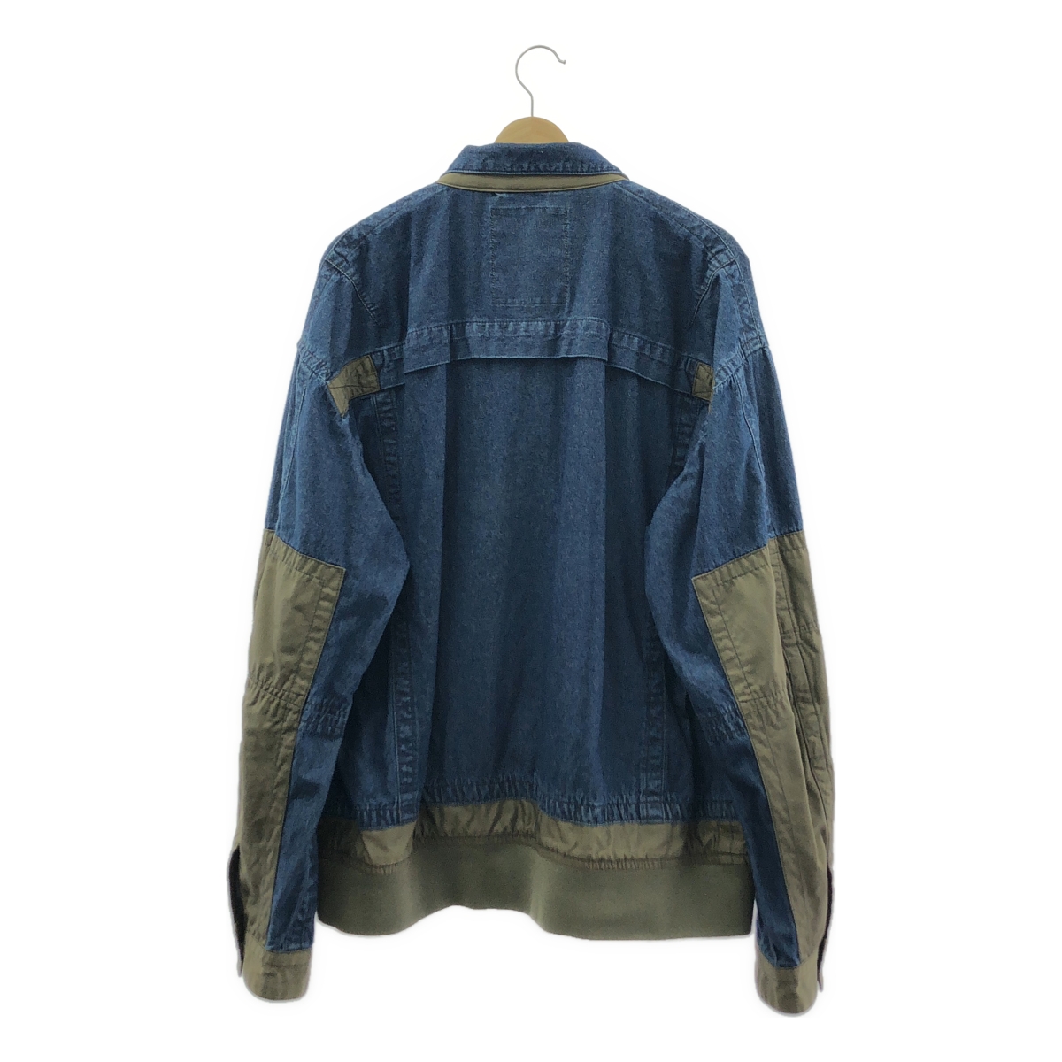 AVIREX / アヴィレックス デニム ナイロン 切替 カスタム Gジャケット