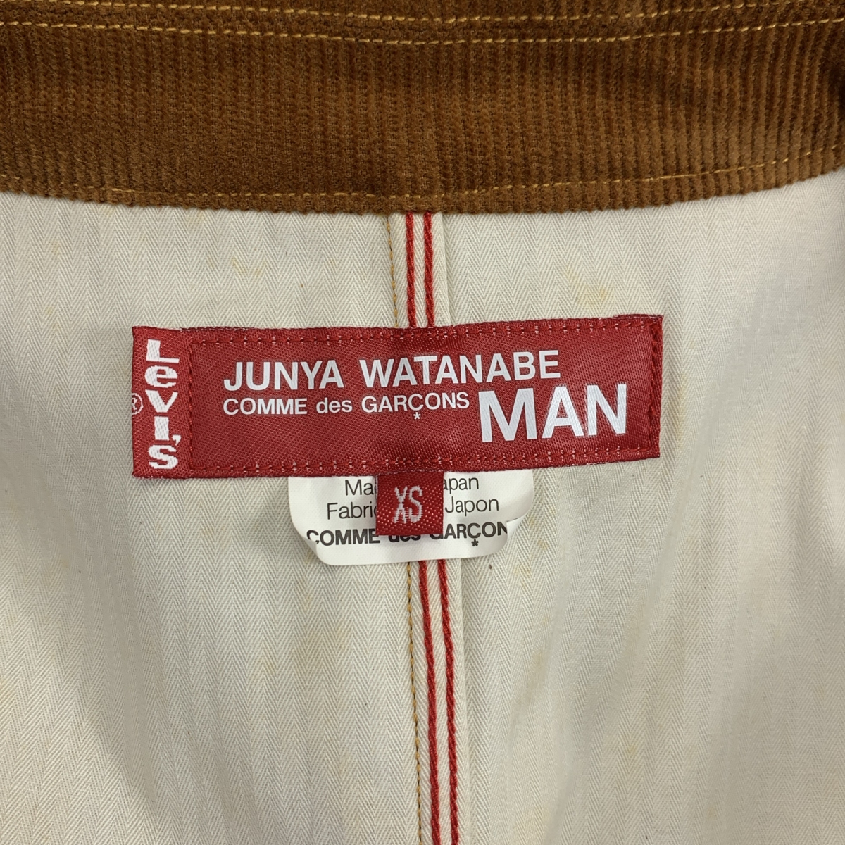 JUNYA WATANABE COMME des GARCONS MAN / ジュンヤワタナベコムデギャルソンマン × Levi's リーバイスコラボ デニム 異素材切替 エルボーパッチ カバーオールジャケット