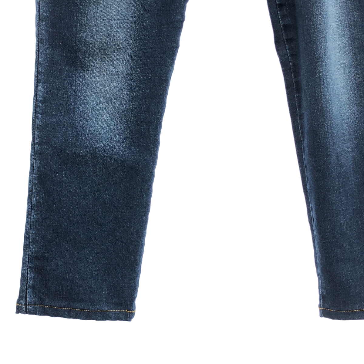 EMPORIO ARMANI / エンポリオアルマーニ J11 SKINNY FIT 5ポケット / レザーロゴ パッチストレッチ デニムパンツ