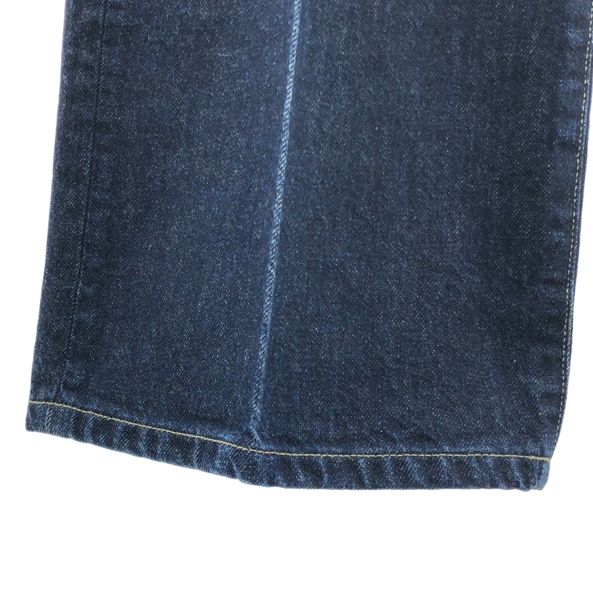 ebure / エブール ウォッシュドデニム ワイド ストレートパンツ